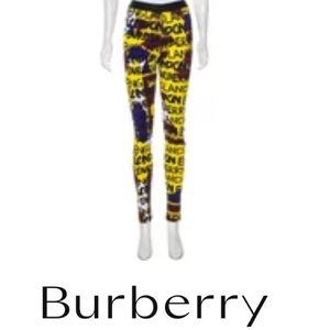 Burberry Mid-rise Graffiti Leggings